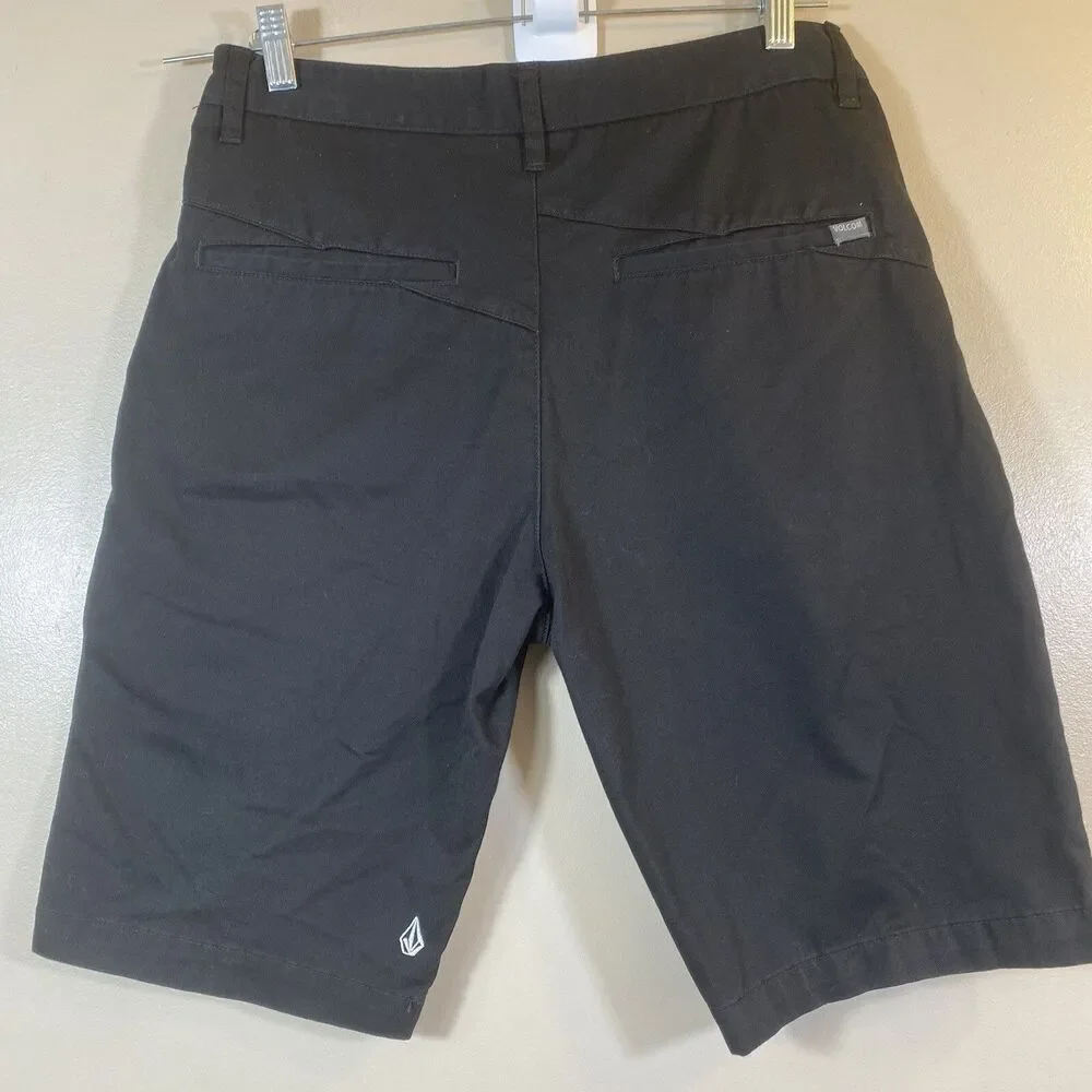 Volcom Shorts Men Size 30 Black Vmonty Chino Short